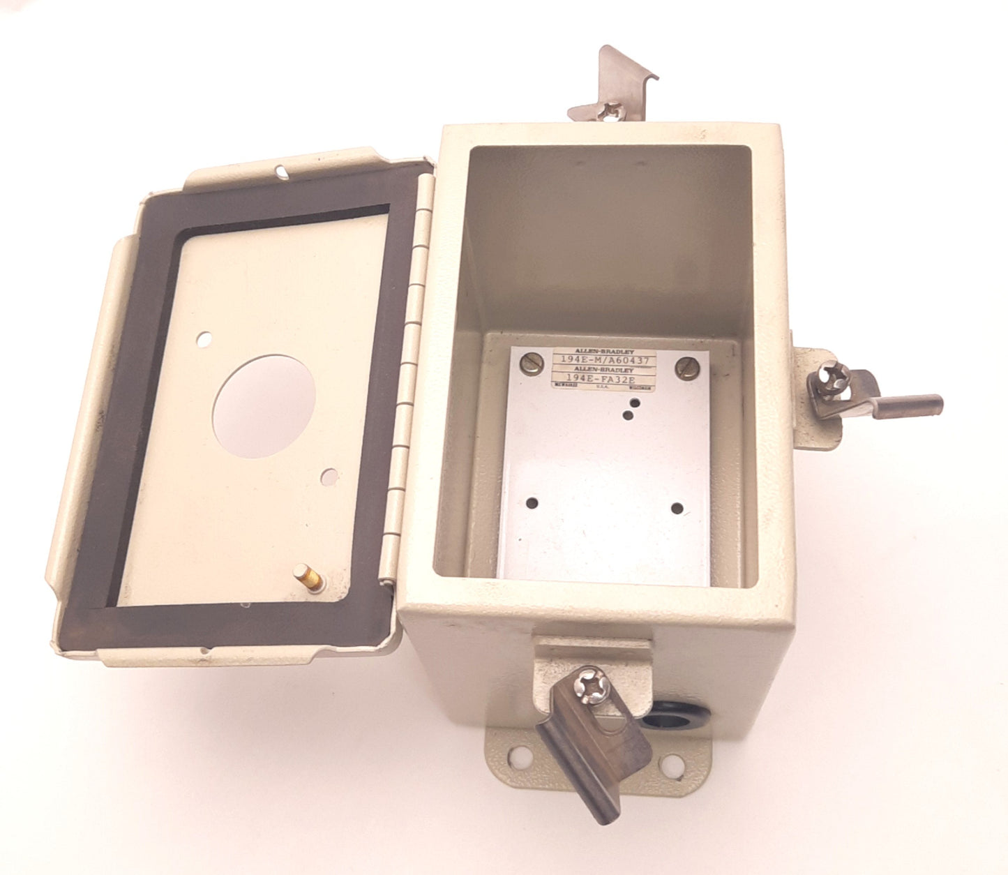 Used Allen Bradley 194E-FA Steel Electrical Enclosure 5-1/2" x 5-3/4" x 2-3/4"