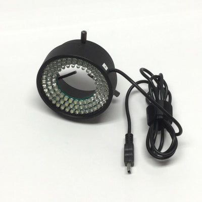 Used AmScope LED-96S H800 Microscope Ring Light, 96 LED, 6400K, Ø50mm Mount, 12VDC