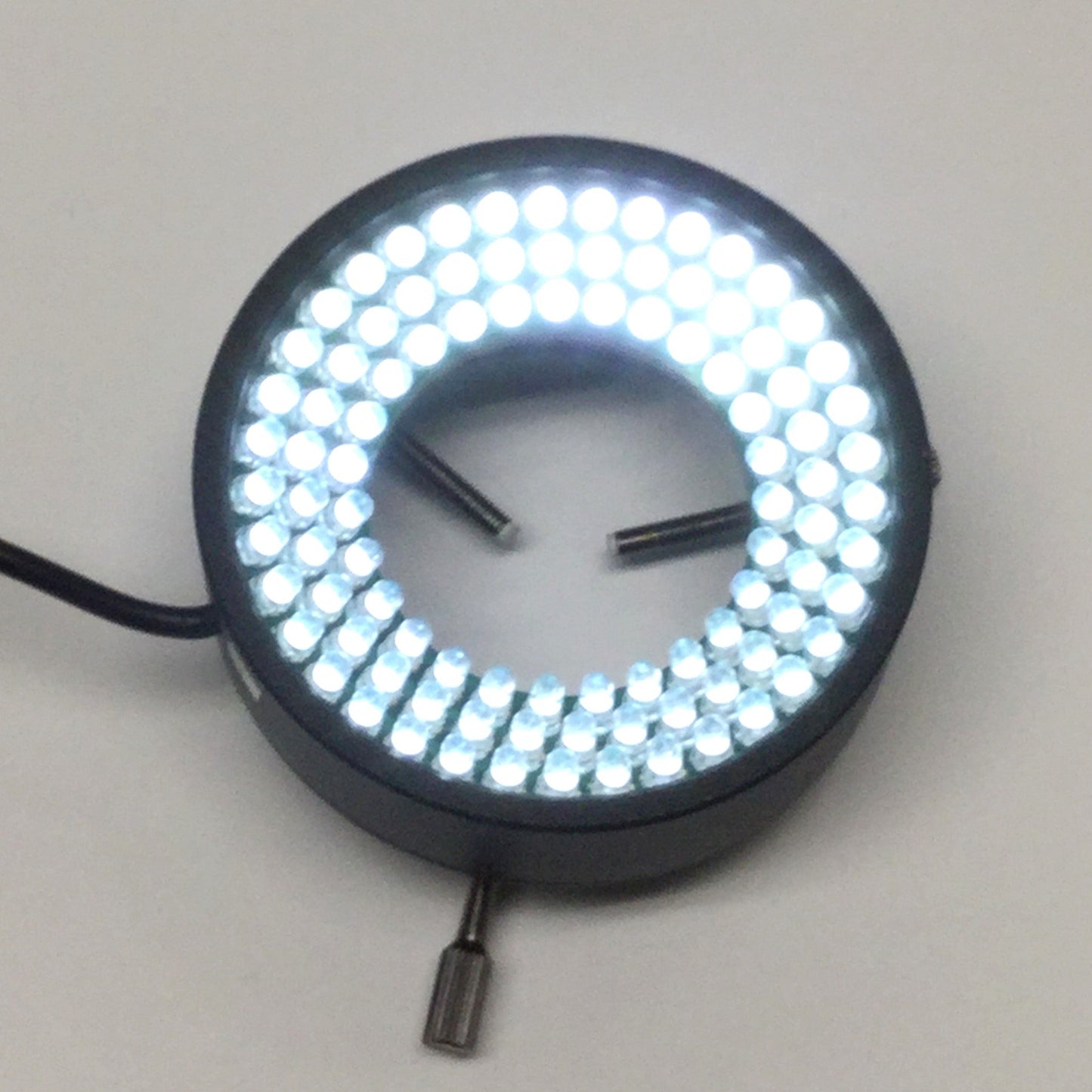 Used AmScope LED-96S H800 Microscope Ring Light, 96 LED, 6400K, Ø50mm Mount, 12VDC