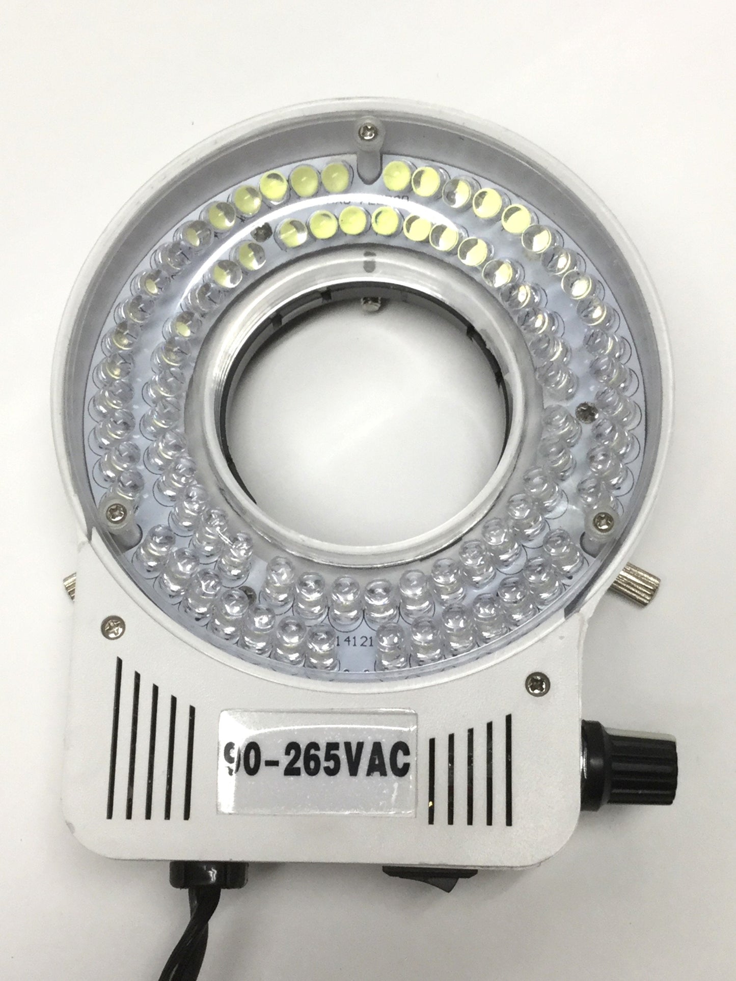 Used Omano OMLED-80A Adjustable Microscope 80 LED Ring Light 90-265VAC, 2.5" Mount