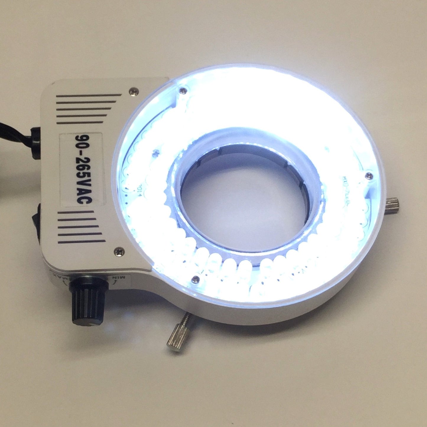 Used Omano OMLED-80A Adjustable Microscope 80 LED Ring Light 90-265VAC, 2.5" Mount