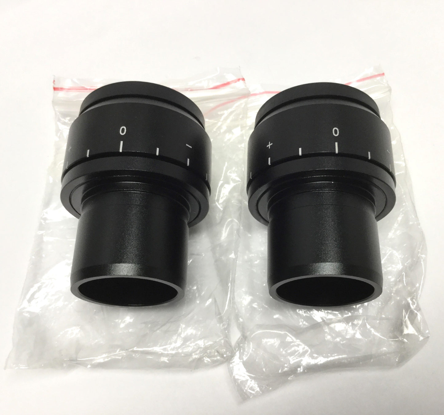 New – Open box Pair of Euromex WF10X/22mm Focusing Widefield Microscope Eyepieces 10X Mag Ø30mm