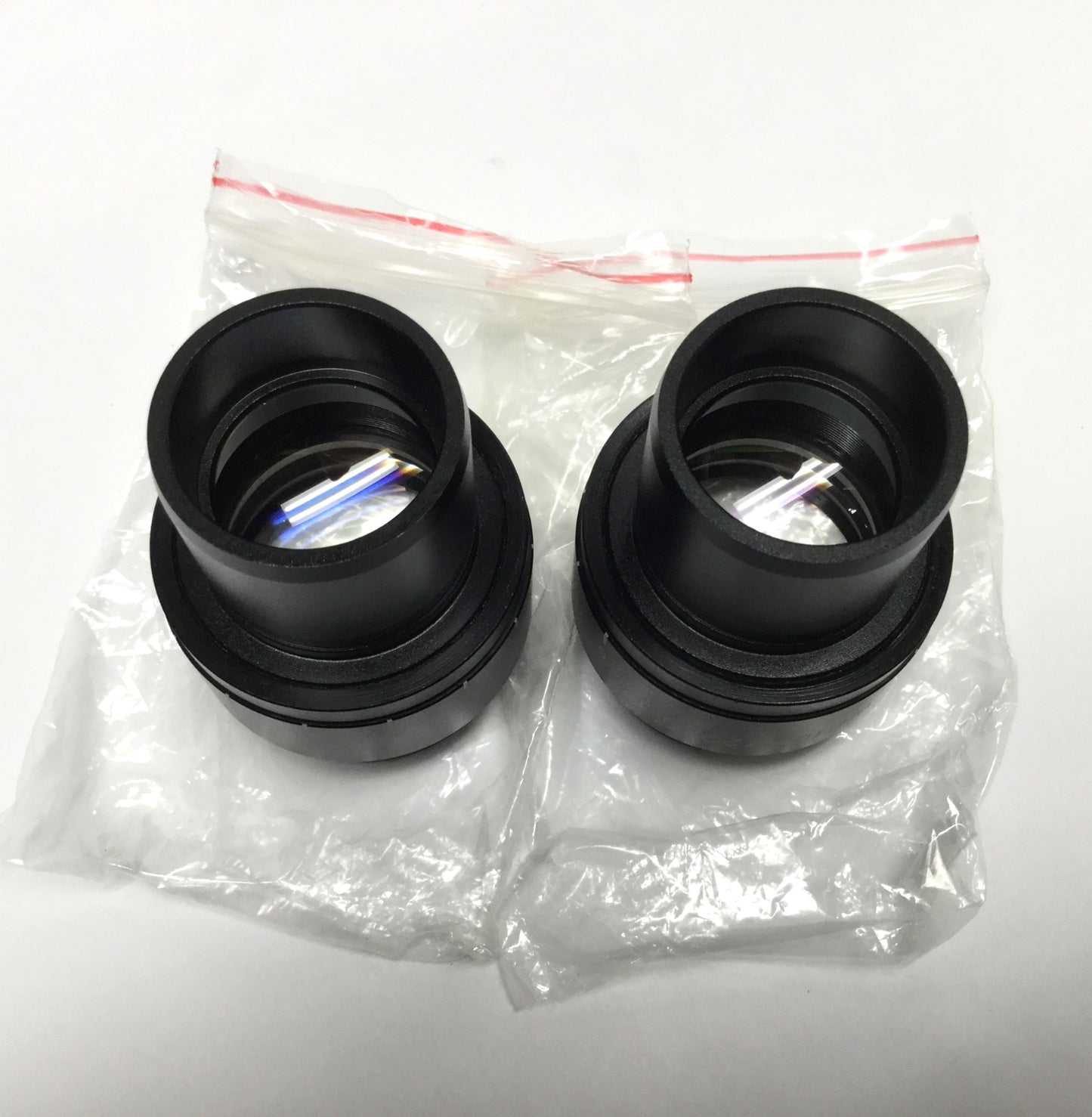 New – Open box Pair of Euromex WF10X/22mm Focusing Widefield Microscope Eyepieces 10X Mag Ø30mm