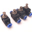 Used Lot of 4 SPC NSF 1/4 Straight Union Speed Controller 1/4", 0 to 150 Psi Range