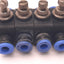 Used Lot of 4 SPC NSF 1/4 Straight Union Speed Controller 1/4", 0 to 150 Psi Range