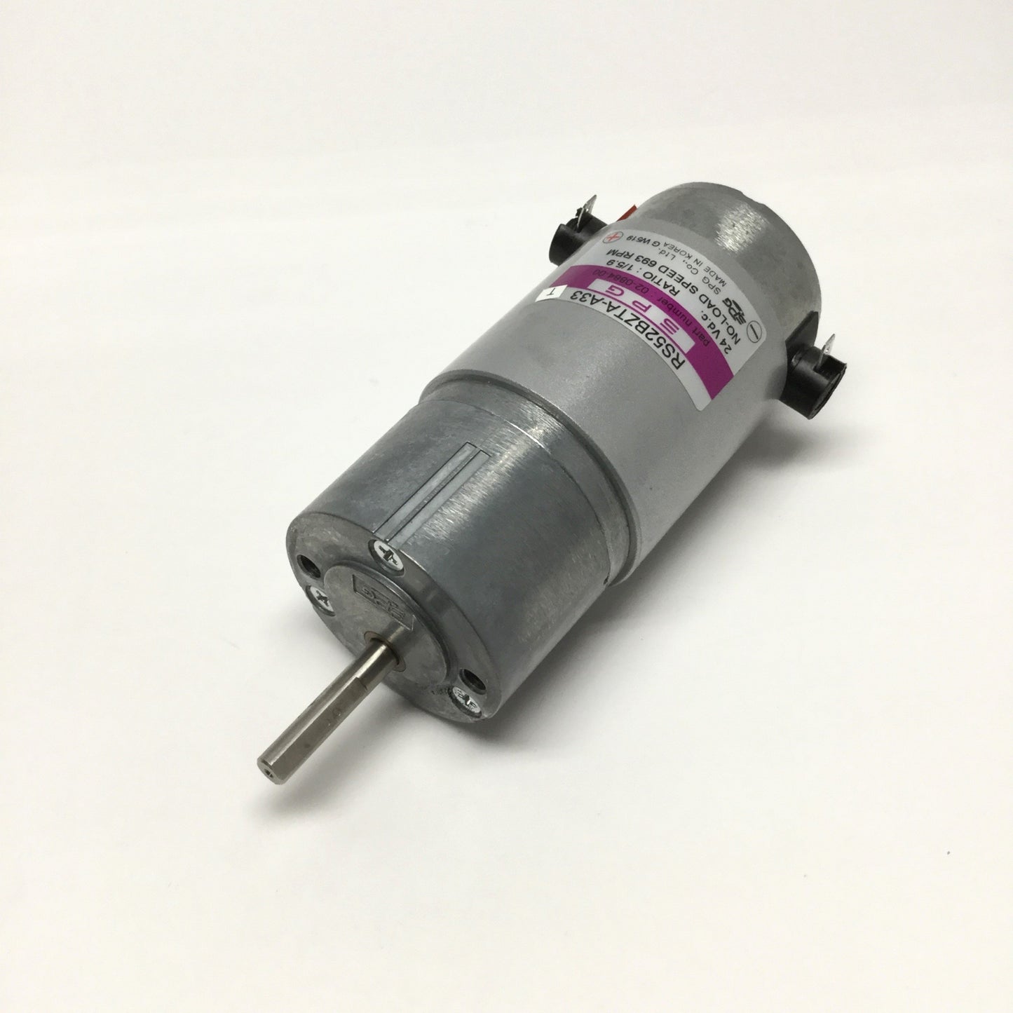 Used SPG 02-0884-00 Head/Backing Pull Gearmotor for Accufast XL Labeler, 24VDC 693RPM
