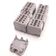 Used Lot of 25 Entrelec 5118 VDE M6/8 Terminal Block 50A @ 600v, 8mm Spacing