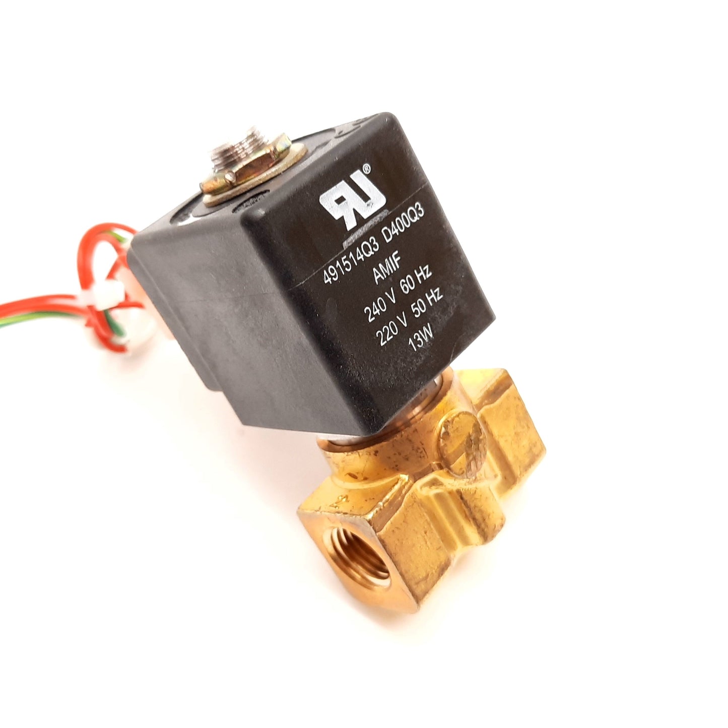 Used Parker 7121KBN2SV00N0D400Q3 Safety Shutoff Valve, 220/240VAC, 80psi, 1/4" NPT
