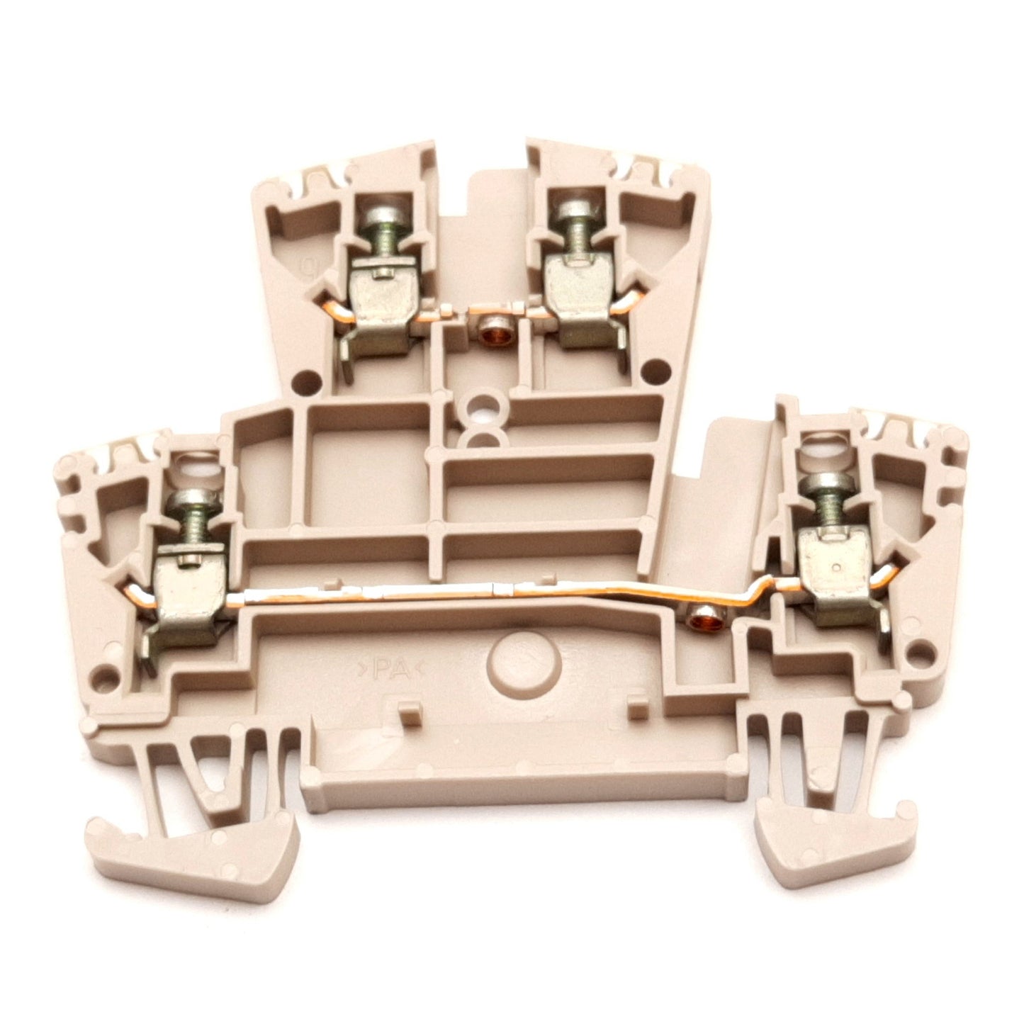 Used Lot of 20 Weidmuller WDK 2.5V Terminal Block, 2-Tier, Rating: 400V 24A, DIN Rail