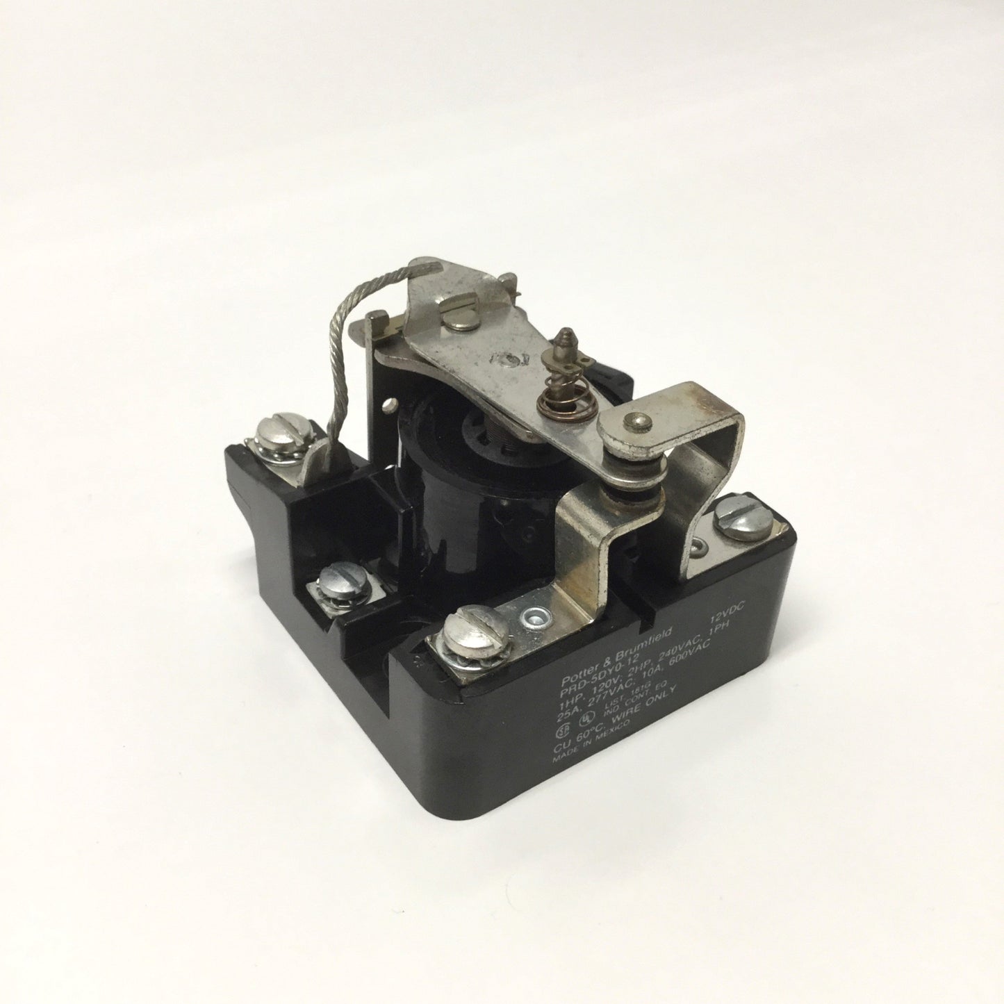 Used Potter & Brumfield PRD-5DY0-12 Power Relay 12VDC Coil, 25A / 600VAC Rating