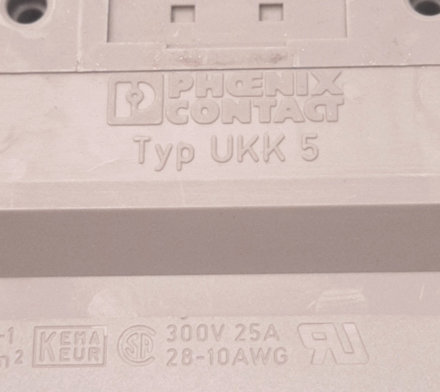 Used Lot of 100 Phoenix Contact UKK5 Double-Level Terminal Blocks 300V 25A 28-10 AWG