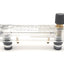 Used King Instrument 75302113C02 Acrylic Tube Flowmeter With Valve 0-1GPM, 1/4"NPT