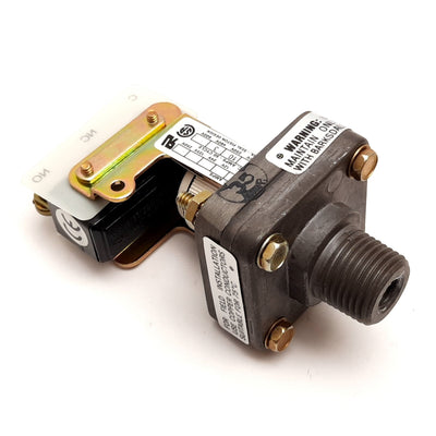 Used Barksdale E1S-H-VAC Pressure Switch, 0.5-30inHg Vac, 1/2" NPT, 1/8" NPT