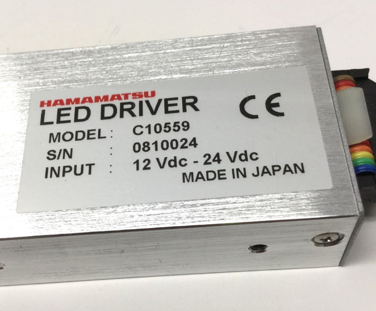 Used Hamamatsu LC-L2 LightningCure UV LED Spot Light Driver 12-24VDC w/365nm Head