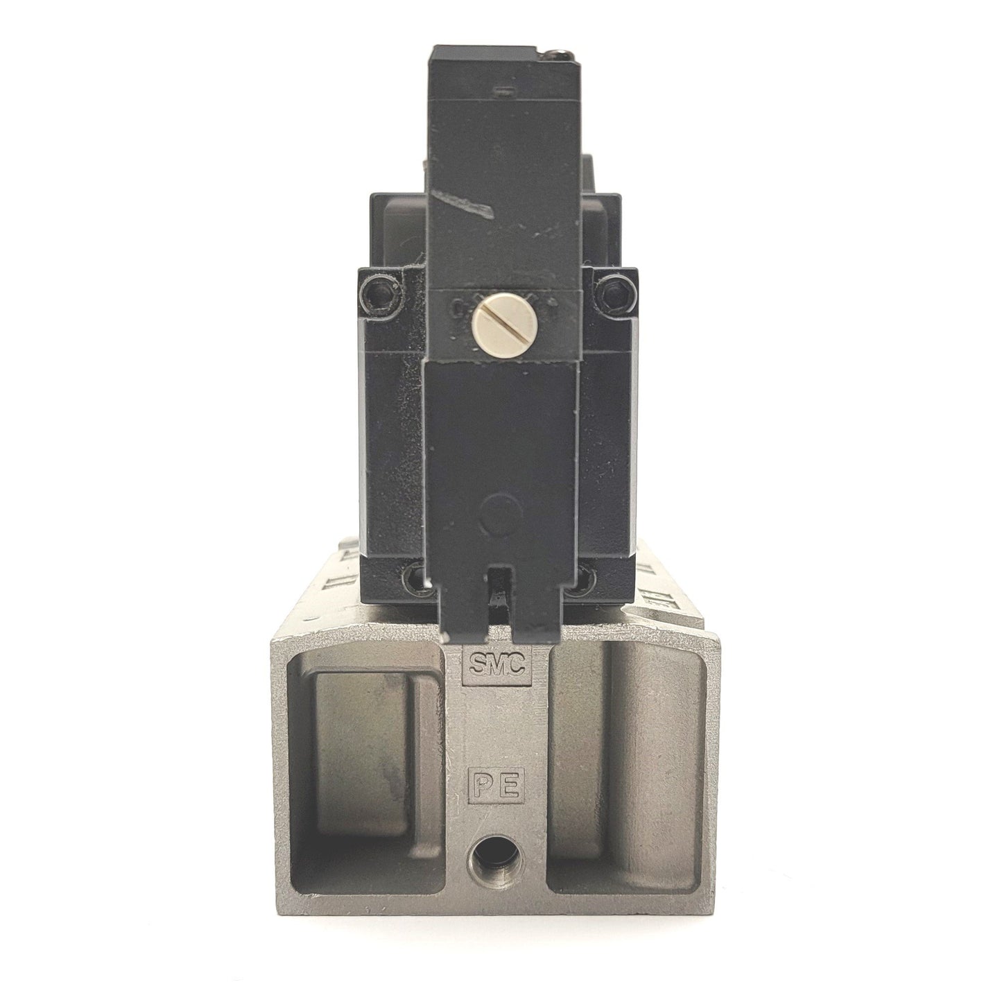Used SMC NVFS5410-5DZB-06T Solenoid Valve 5-Port 3-Pos 24VDC, 22-150PSI, 3/4"NPT