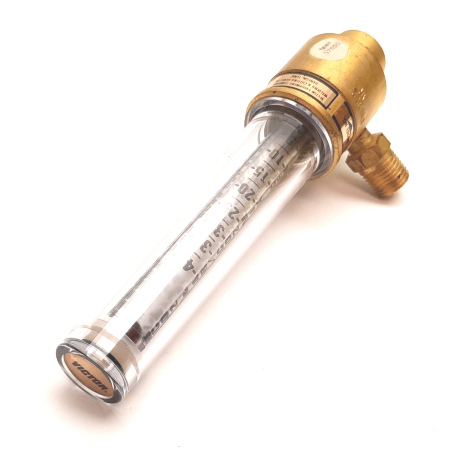 Used Victor FM372 Flowmeter Regulator, Carbon Dioxide, Argon, Helium, 1/4" NPT Inlet