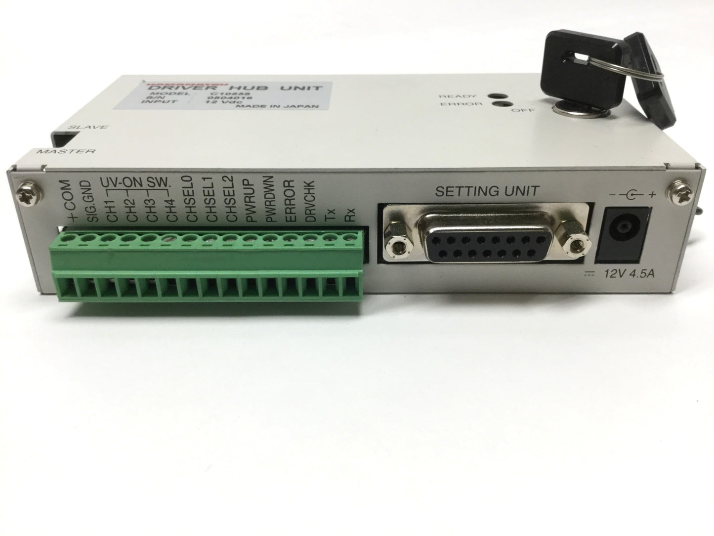 Used Hamamatsu LC-L2 C10558 LightningCure UV LED Spot Light Driver Hub 4-Unit 12VDC