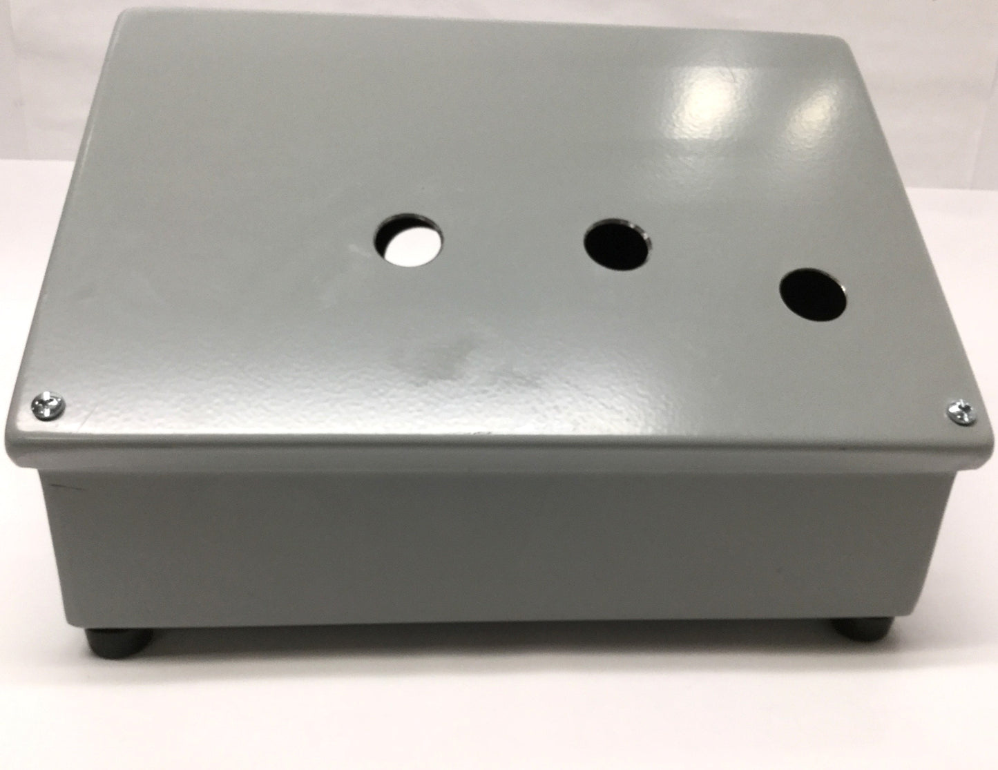 Used Hoffman C8C12 Sloped Cover Operator Control Consolet Enclosure 8x12x7" *Holes*