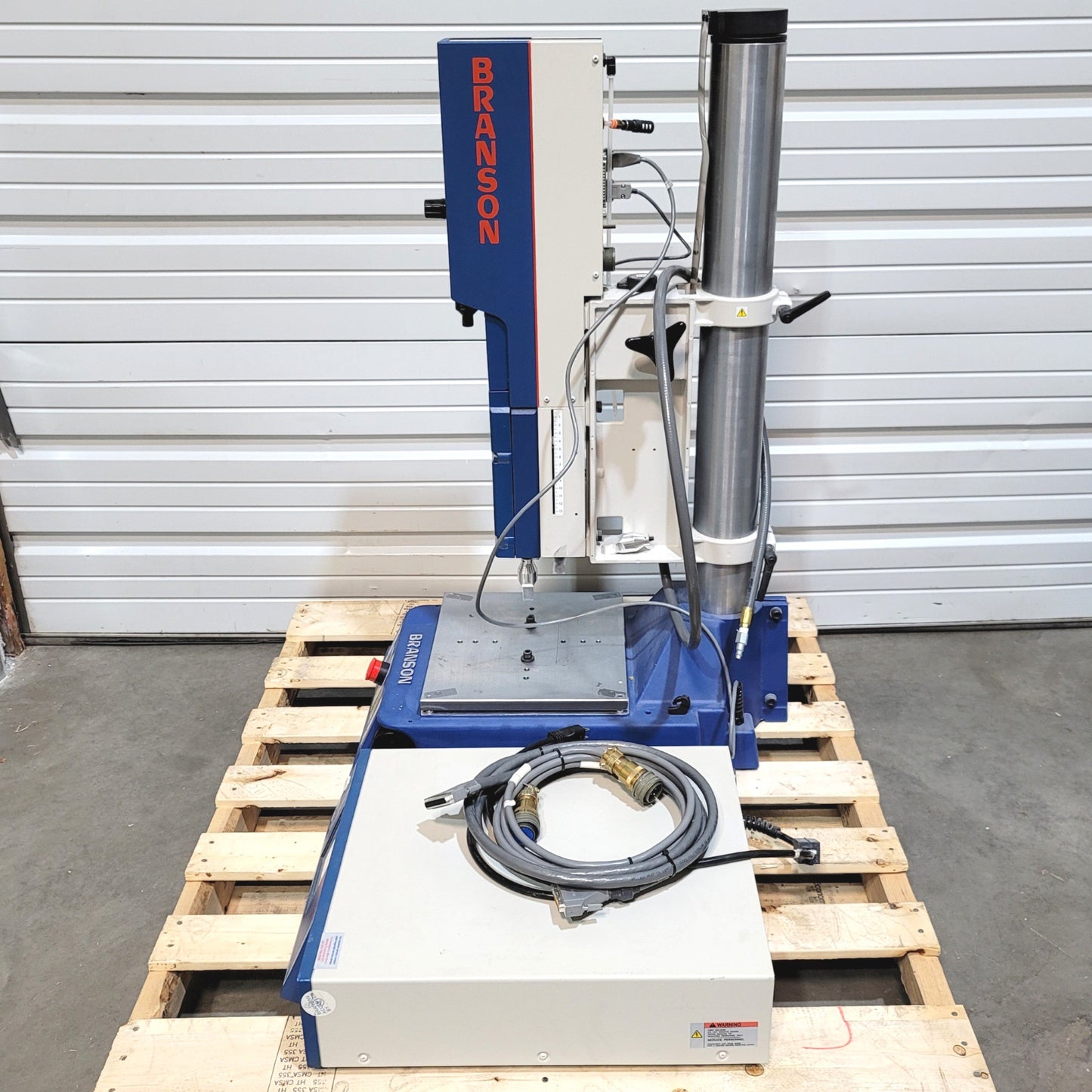 Used Branson 2000D-AED Ultrasonic Actuator W/ 2000DT Power Supply 120VAC 0.8kW 40kHz