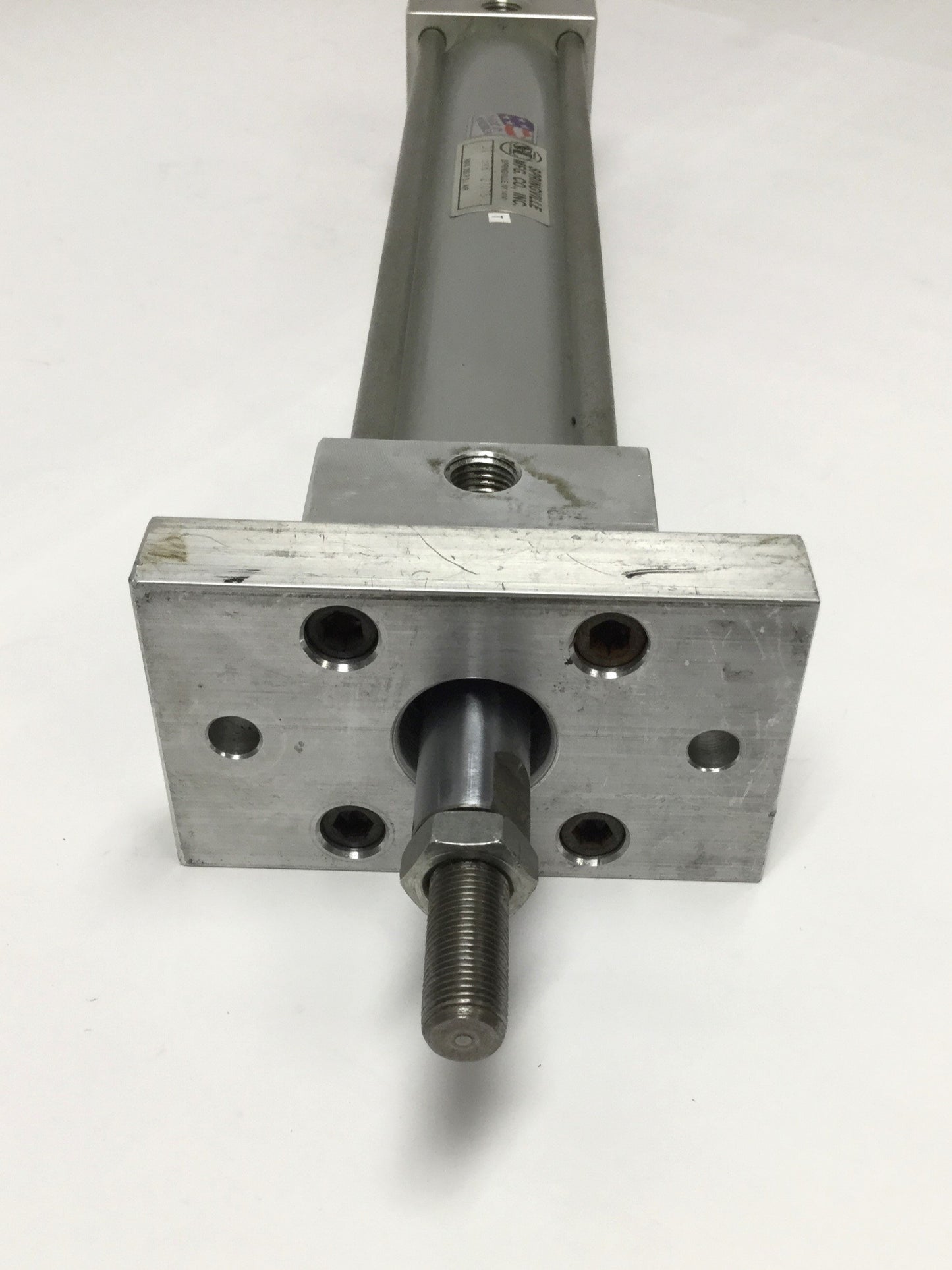 Used Springville DI175x8 Double-Rod Air Cylinder 1.75" Bore, 8" Stroke, 1/4" NPT