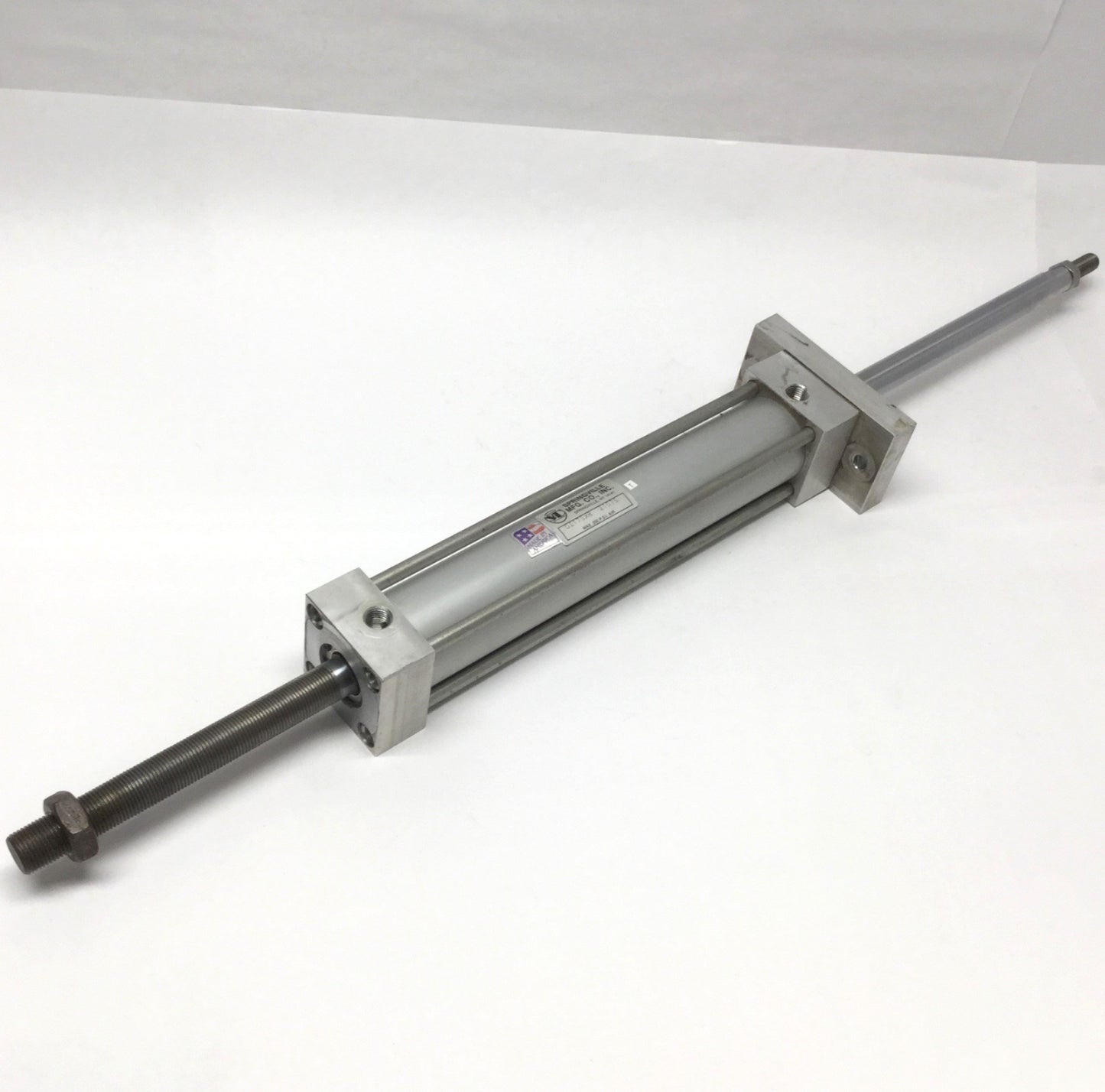 Used Springville DI175x8 Double-Rod Air Cylinder 1.75" Bore, 8" Stroke, 1/4" NPT