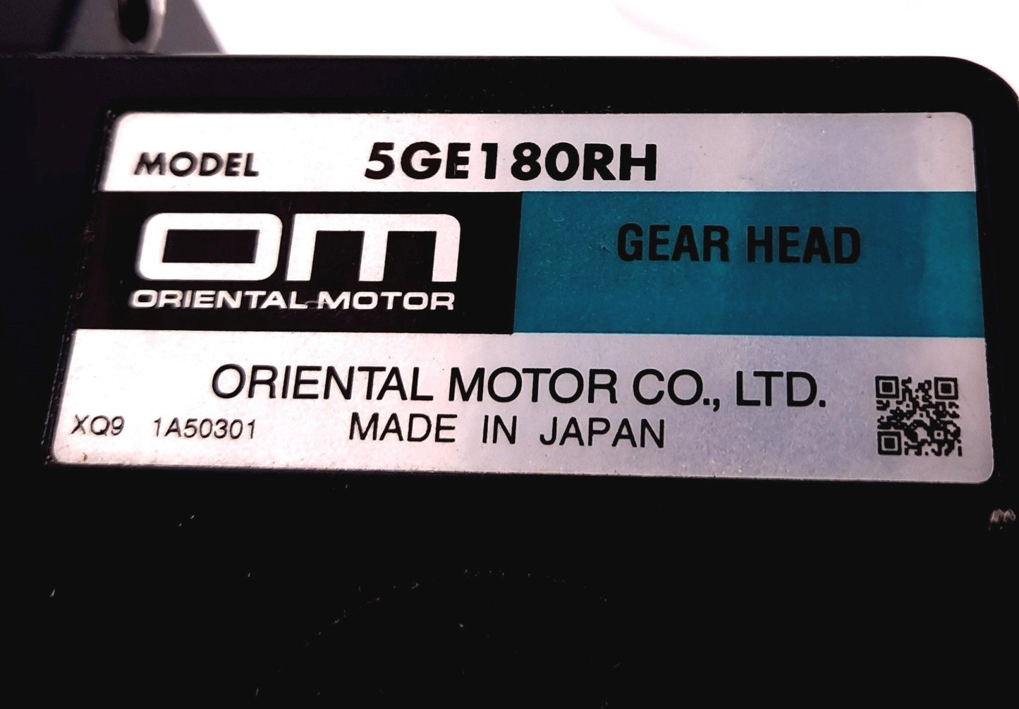 Used Oriental Motor 5RK60GE-AW2T Reversible Motor With 5GE180RH Gear Head 110/115 VAC