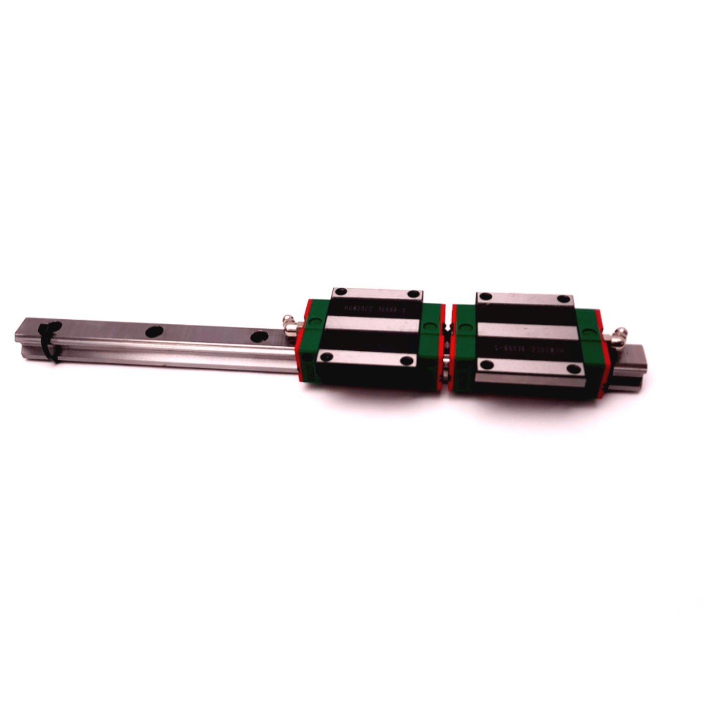 Used Hiwin HGW20CC X2 Linear Ball Bearing Carriage Slide Block Flange Type, 34mm Rail