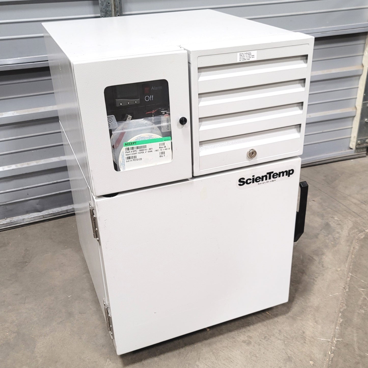 Used ScienTemp Model 45-01A Ultra Low Temp Benchtop Lab Freezer 32°F To -50°F, 115VAC