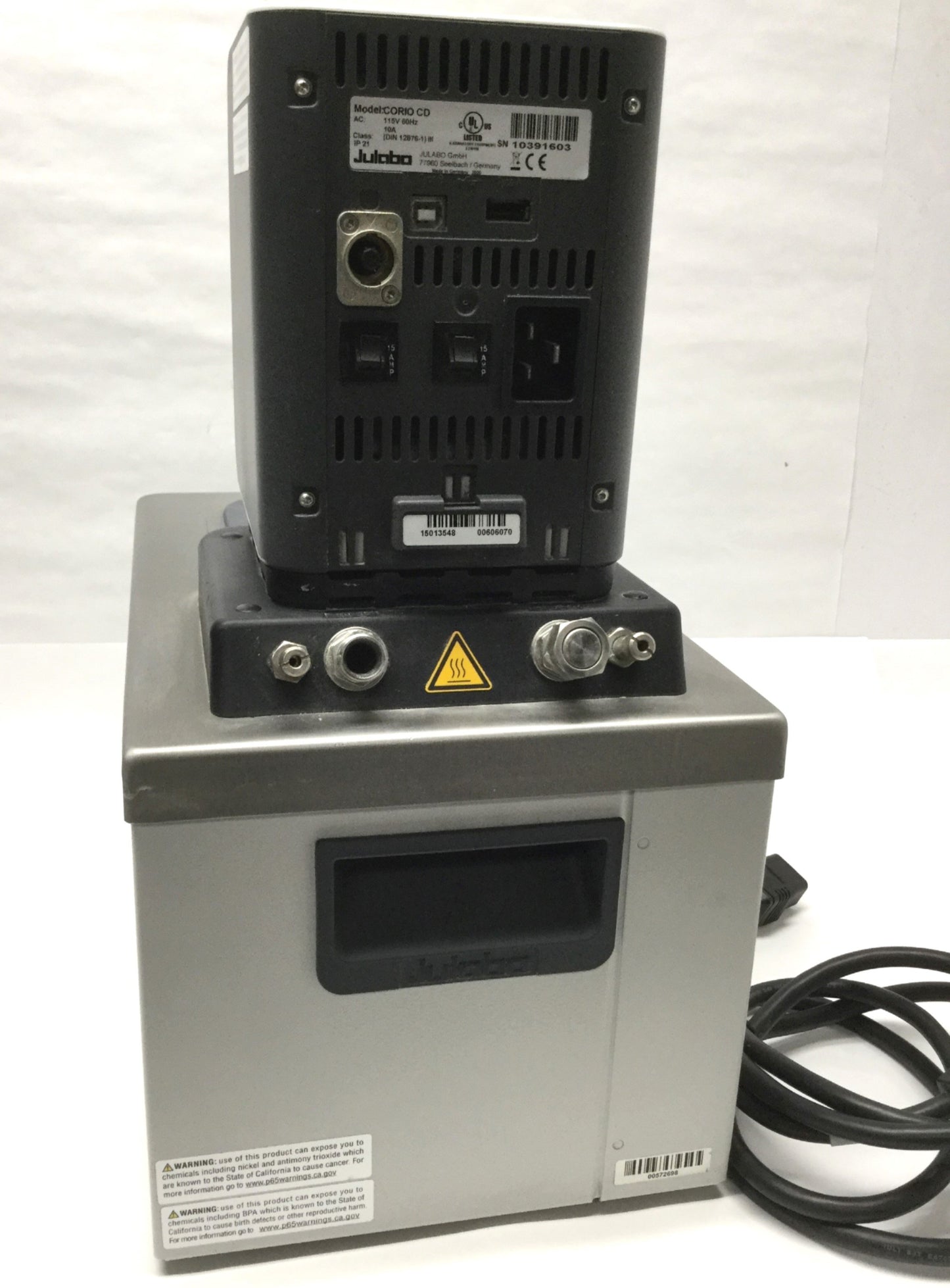 Used Julabo CORIO CD-BC4 Heating Immersion Circulator, 20-150°C, 4L Bath, 115VAC
