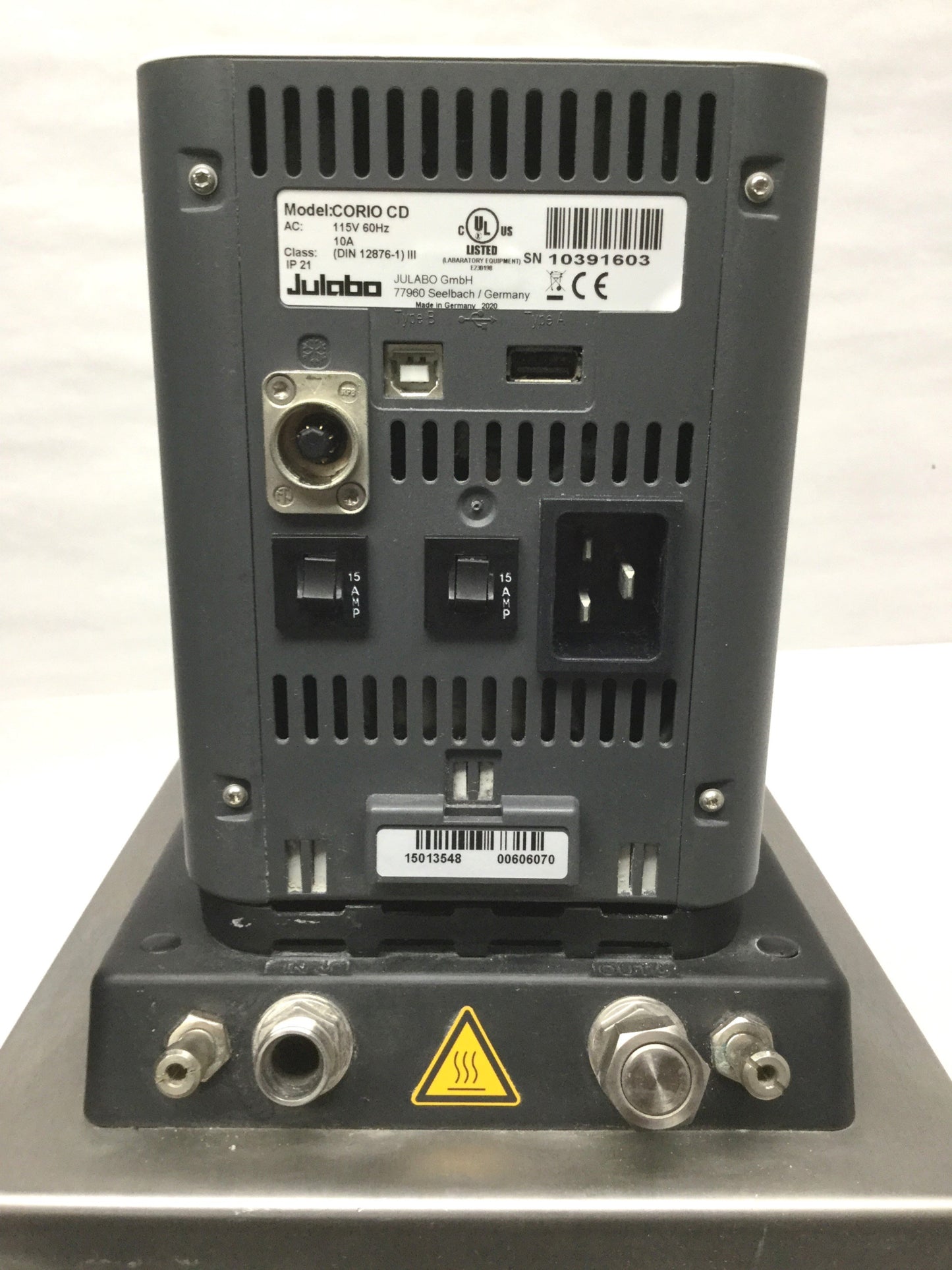 Used Julabo CORIO CD-BC4 Heating Immersion Circulator, 20-150°C, 4L Bath, 115VAC