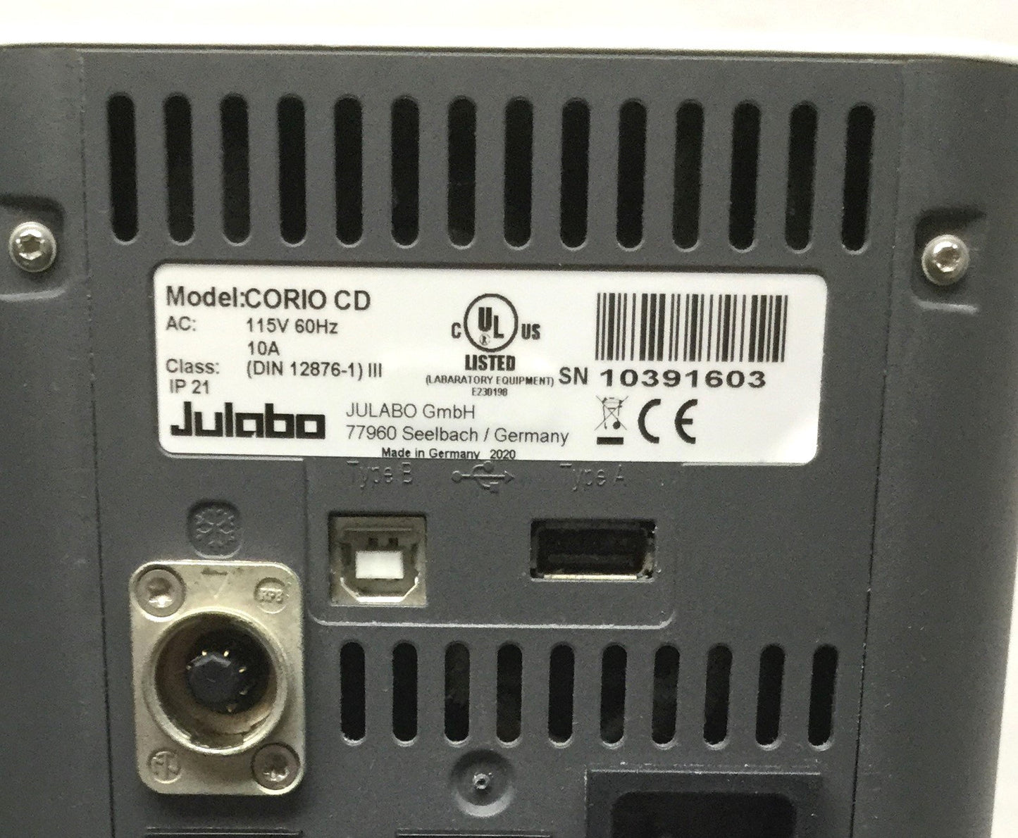 Used Julabo CORIO CD-BC4 Heating Immersion Circulator, 20-150°C, 4L Bath, 115VAC