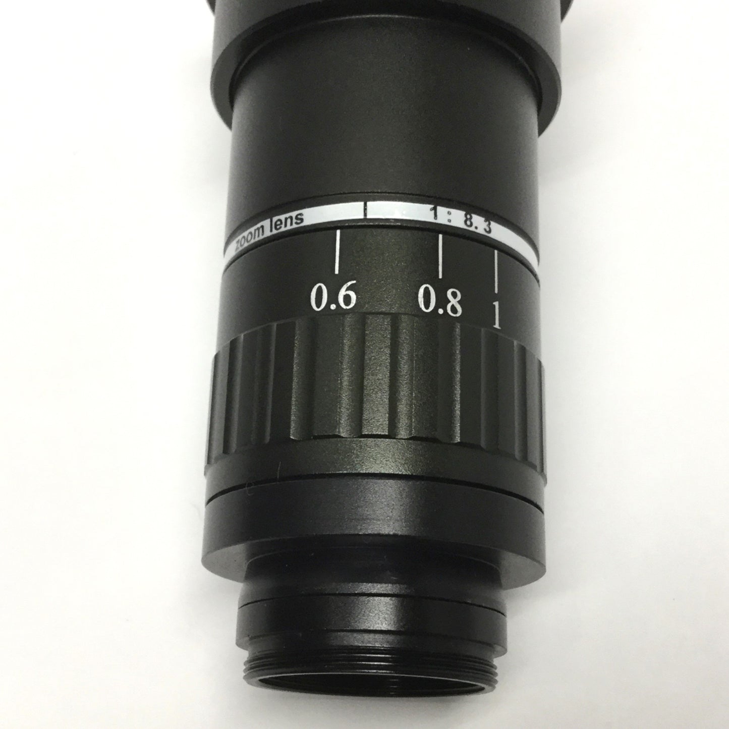Used Omano Monocular Video Microscope Inspection Camera Zoom Lens 0.6X - 5X, C-Mount