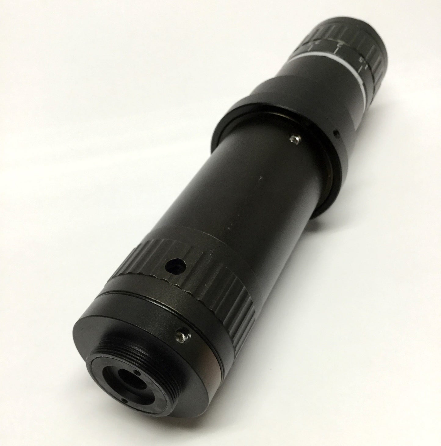 Used Omano Monocular Video Microscope Inspection Camera Zoom Lens 0.6X - 5X, C-Mount