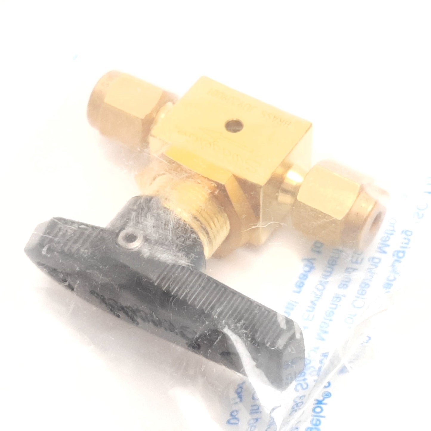 New Swagelok B-41VS2-SC11 1-Piece Ball Valve, 500psi, 1/8" Swagelok Tube Fittings