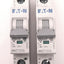 Used Lot of 2 Eaton WMZT1D05 Circuit Breaker Single Pole 277/480v AC 5A, DIN Mount