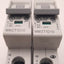 Used Lot of 2 Eaton WMZT1D10 Circuit Breaker Single Pole 277/480v AC 10A, DIN Mount