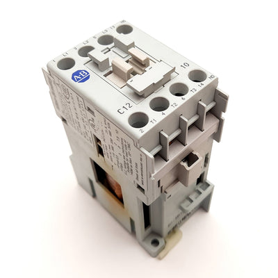 Used Allen Bradley 100-C12DJ10 Contactor, 3-Pole N/O Aux, Coil: 24VDC, 690VAC 32A