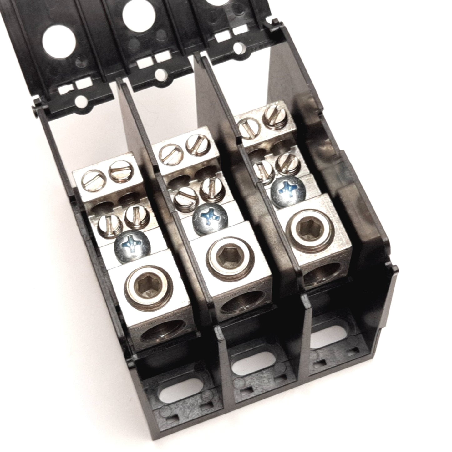 Used Marathon 1323570 CH Power Distribution Block, 3-Pole, 1-Line 4-Load, 175A 600V