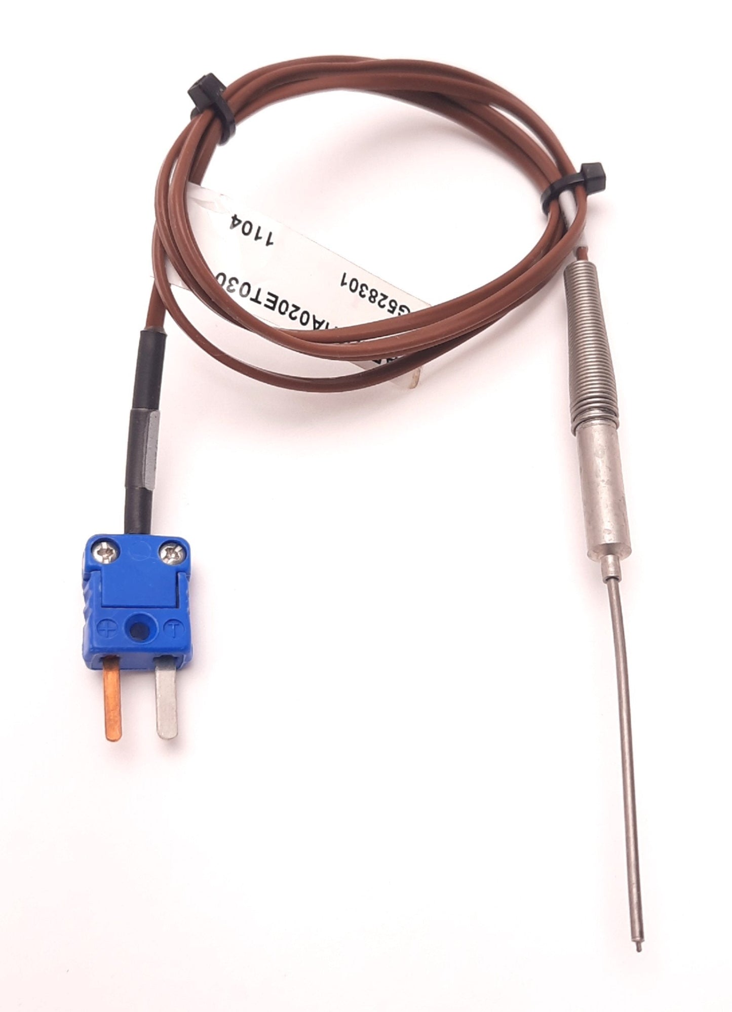 Used Watlow AFED0HA020ET030 Thermocouple 0.063" Dia x 2" Sheath, T, 3 FT, Mini-Plug