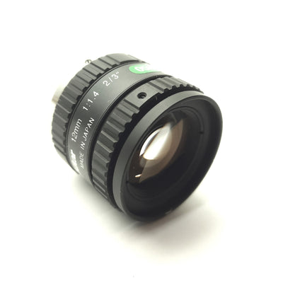 Used Computar M1214-MP2 Machine Vision Camera Lens 2/3" CCD 12mm FL f/1.4-16C C-Mount