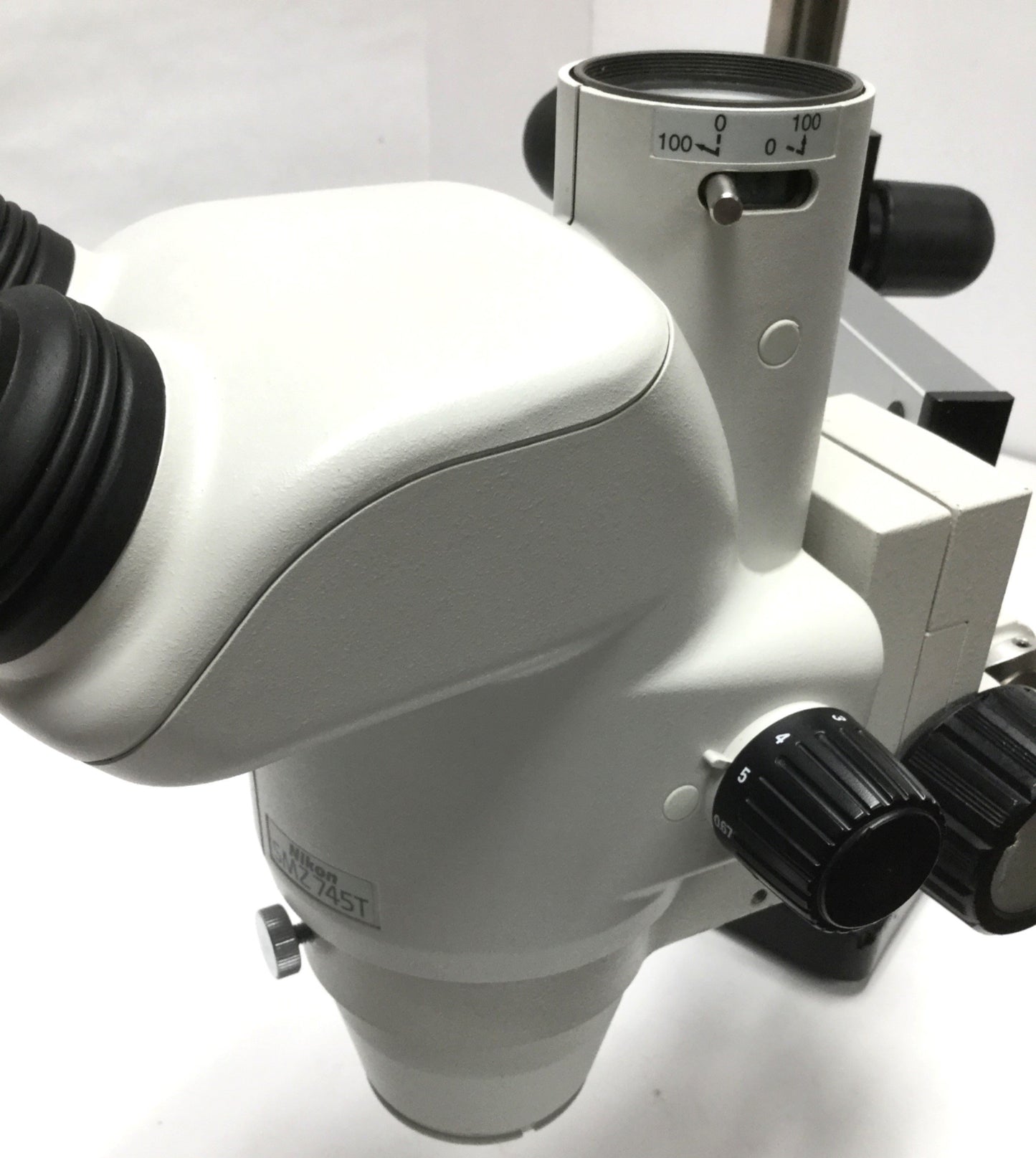 Used Nikon SMZ745T Stereo Microscope 0.67x-5x Zoom w/Focus Mount & 10x/22 Eyepieces