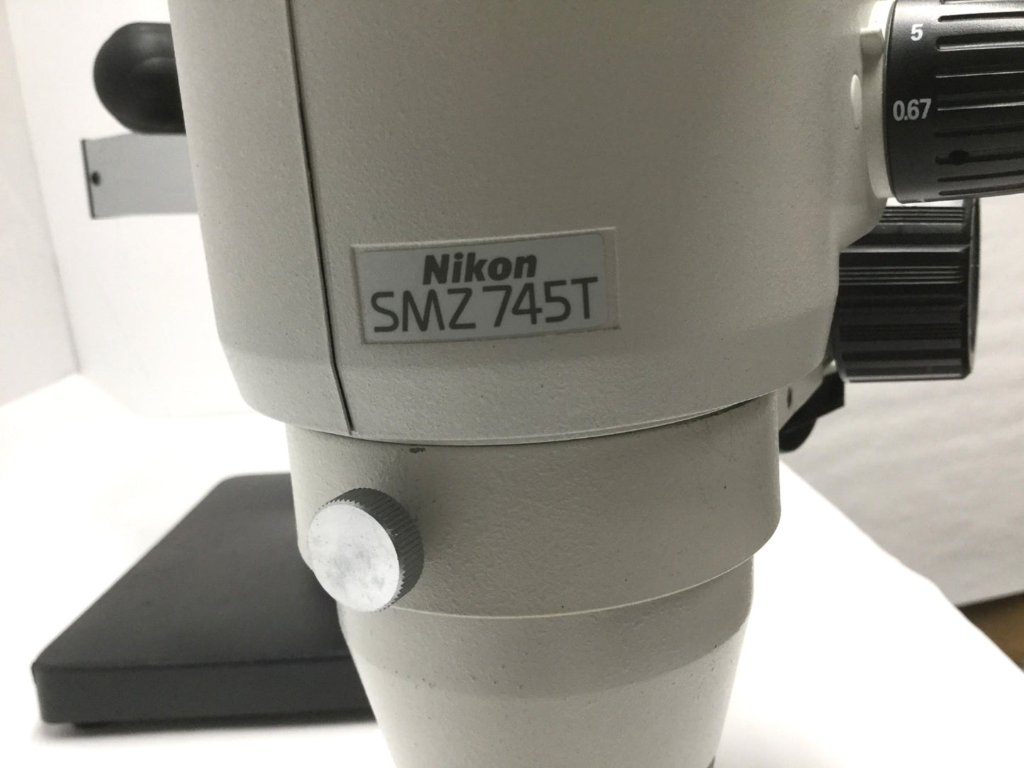 Used Nikon SMZ745T Stereo Microscope 0.67x-5x Zoom w/Focus Mount & 10x/22 Eyepieces