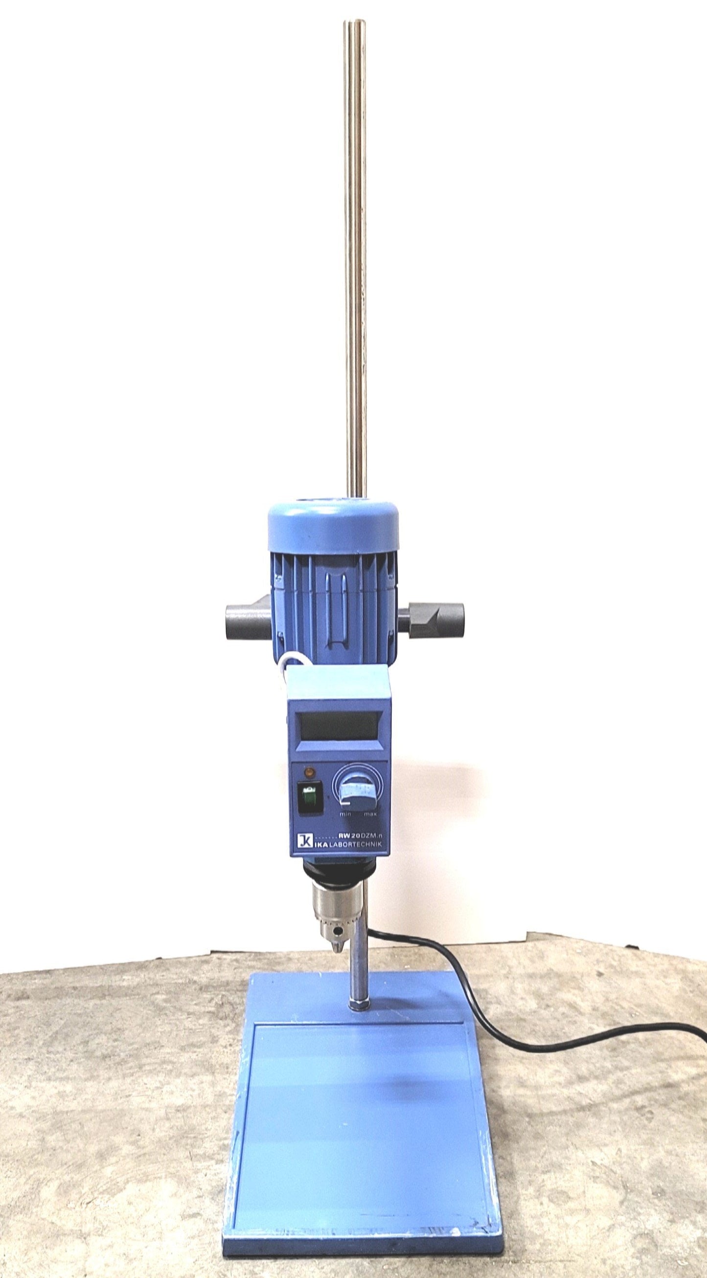 Used IKA RW20 DZM.N Dual Speed Overhead Stirrer, 72-2,400 RPM, 115VAC 50/60Hz 70W