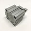 Used SMC CDQMB50TN-10 Compact Guide Rod Cylinder, 50mm Bore, 10mm Stroke, 1/8" NPT