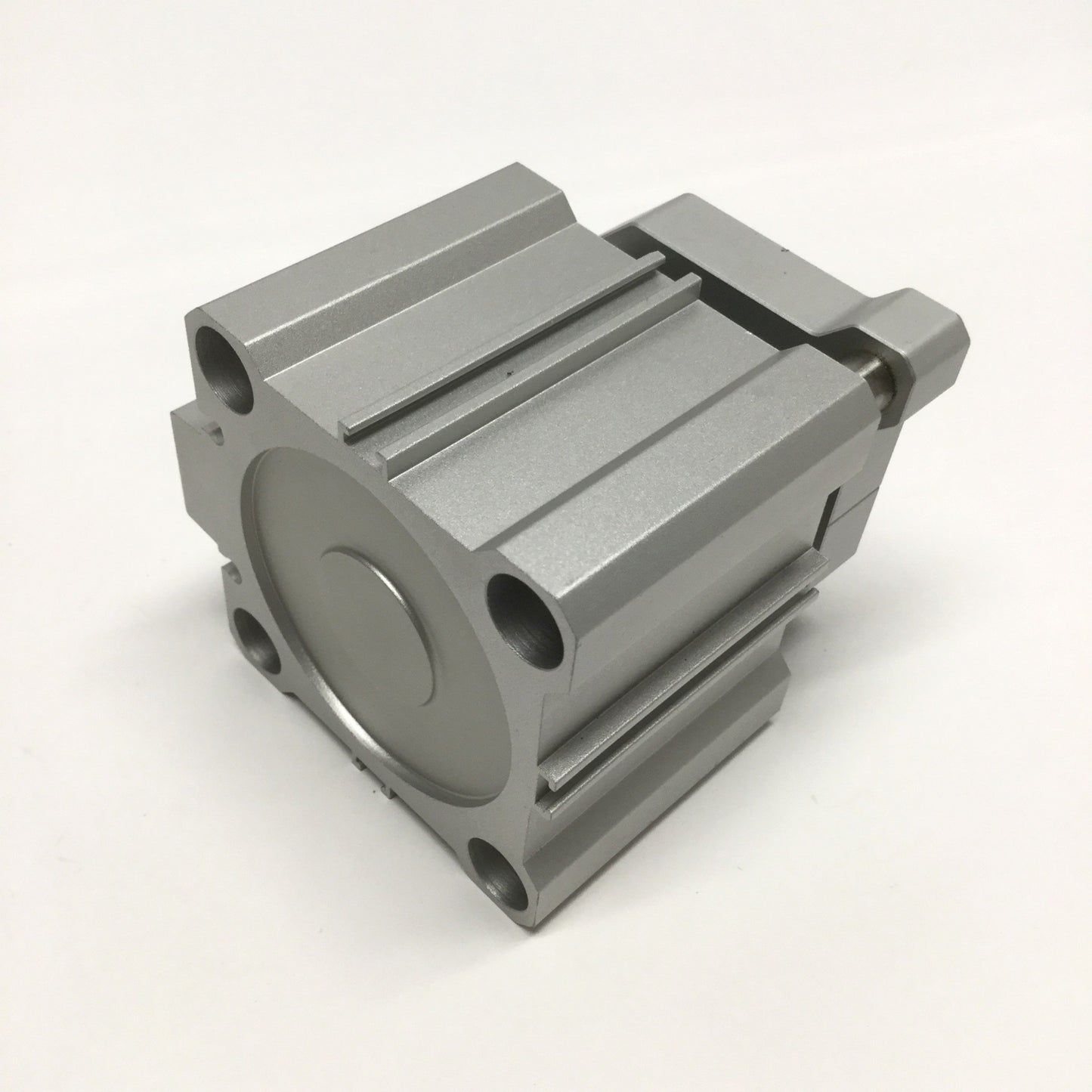 Used SMC CDQMB50TN-10 Compact Guide Rod Cylinder, 50mm Bore, 10mm Stroke, 1/8" NPT