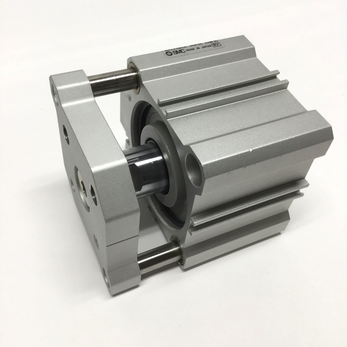 Used SMC CDQMB50TN-10 Compact Guide Rod Cylinder, 50mm Bore, 10mm Stroke, 1/8" NPT