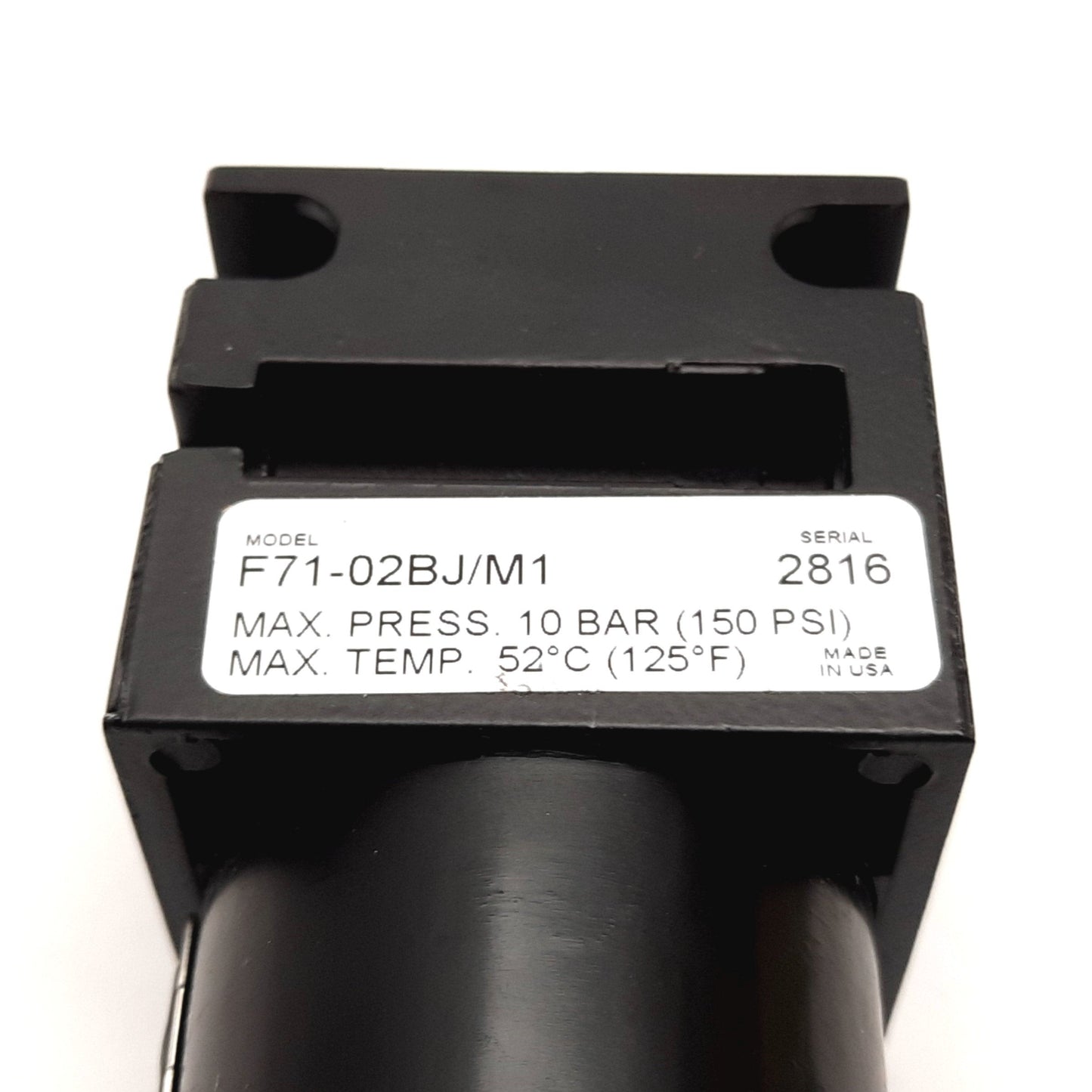 Used Parker Watts F71-02BJ/M1 Pneumatic Filter, Pressure: 10bar 150psi, 1/4" NPT