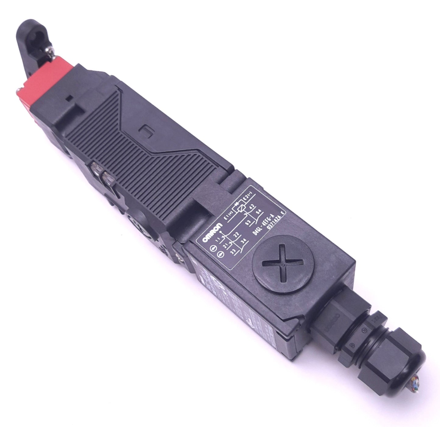 Used Omron D4GL-4EFG-A Safety Door Switch 2NC/1NO+1NC/1NO, 24v DC, M20, 1000N