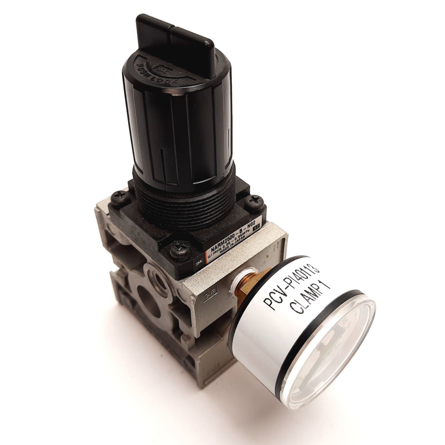 Used SMC NARM2500-B-N02 Pneumatic Regulator, 0.05-0.85MPa, With 0-1.1MPa Gauge
