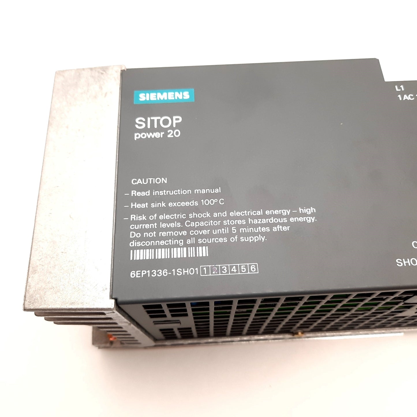 New Siemens 6EP1336-1SH01 SITOP Power Supply, Input: 230VAC 3.9A, Output: 24VDC 20A